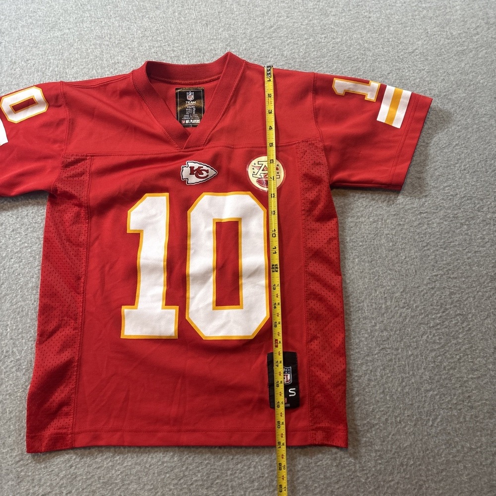 Kansas City Chiefs Football Jersey Youth Sz S Red NFL Team Apparel Hill 10